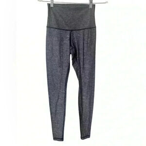 Lululemon High Waisted Heathered Gray Leggings